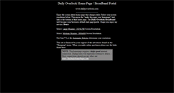 Desktop Screenshot of dailyoverlook.com