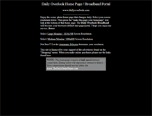 Tablet Screenshot of dailyoverlook.com